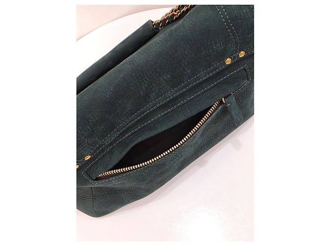 Jerome Dreyfuss Borsa a Spalla in Pelle Verde Jerôme Dreyfuss Lulu L Verde scuro - vista 5