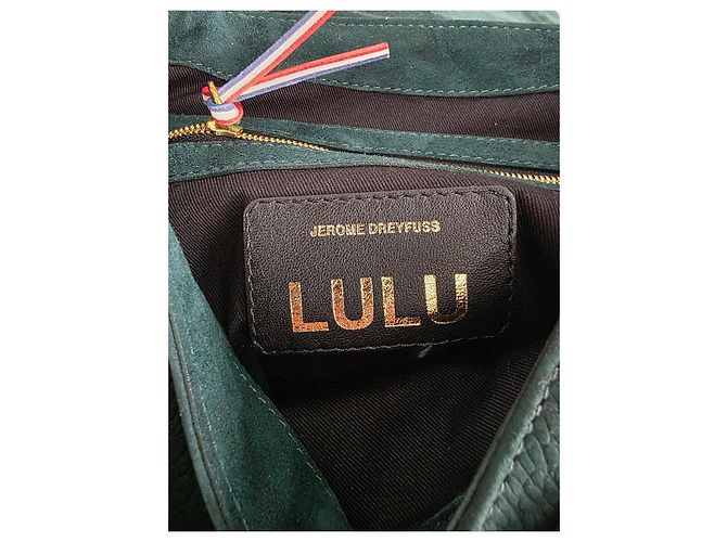 Jerome Dreyfuss Borsa a Spalla in Pelle Verde Jerôme Dreyfuss Lulu L Verde scuro - vista 6