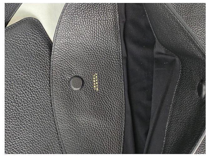 Borsa a Spalla in Pelle Nera Isabel Marant Nero - vista 6