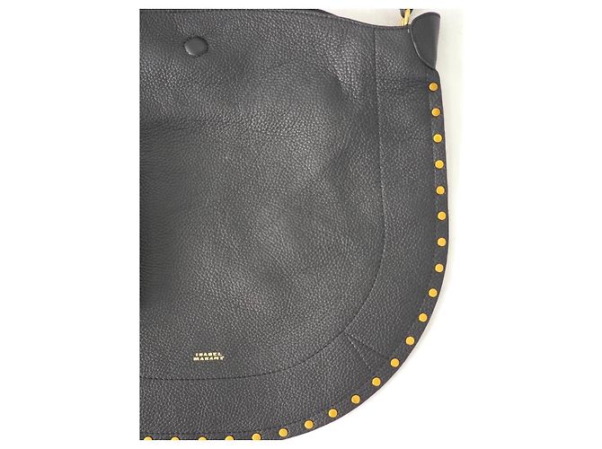 Borsa a Spalla in Pelle Nera Isabel Marant Nero - vista 7