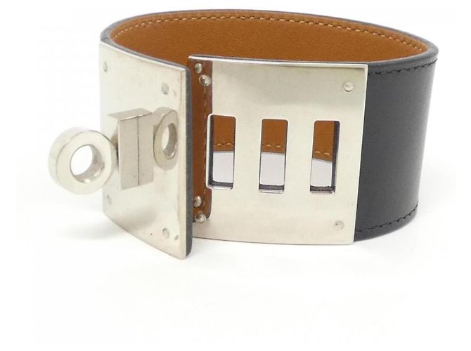 Bracciale Charm Kelly Dog di Hermès Nero Argento - vista 4