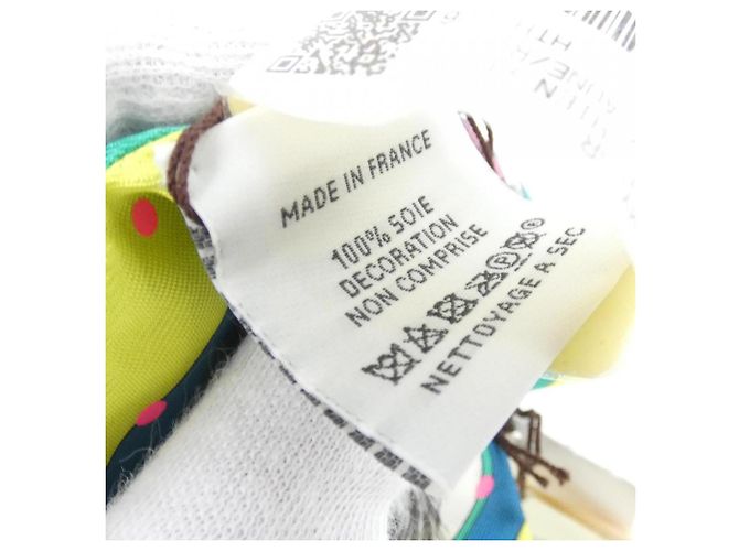 Silk In Bufanda Twilly Collier y Perros de Hermès Verde Amarillo - vista 3