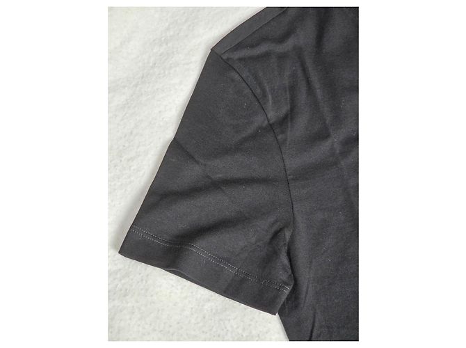 Schwarzes Versace T-Shirt mit Strass verziert - Ansicht 8