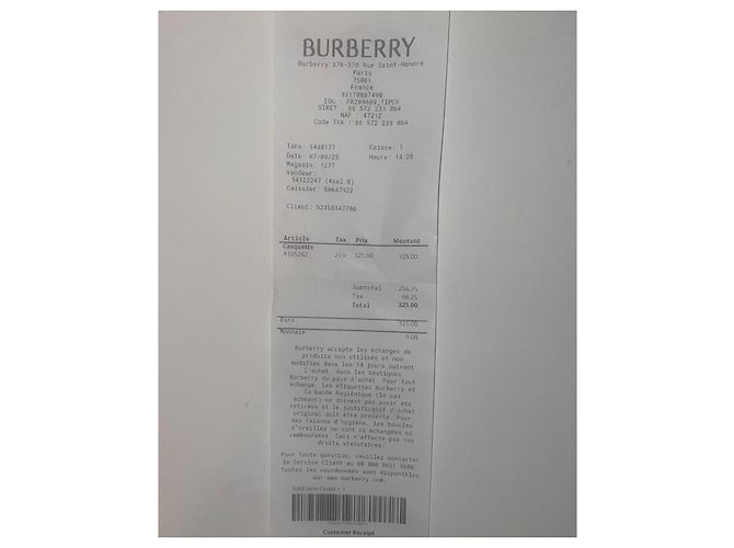 Cappellino Burberry Beige - vista 6