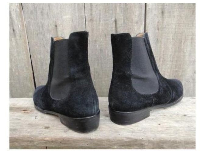 Botines Ba&Sh de ante negro - vista 5