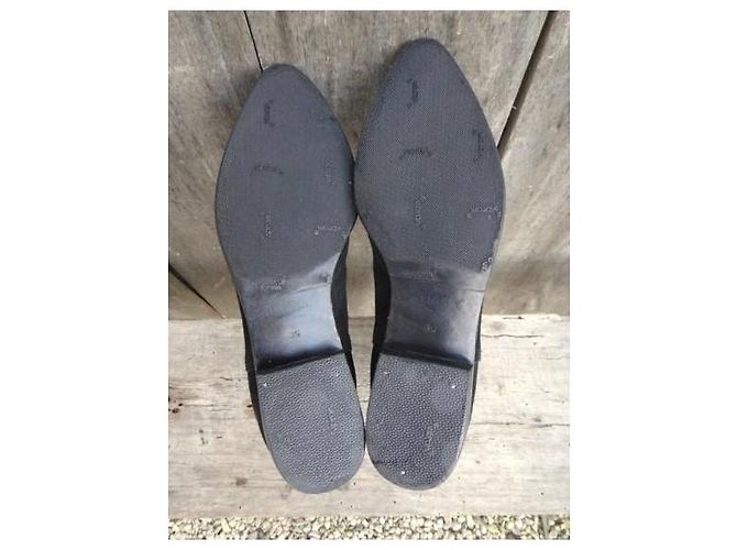 Botines Ba&Sh de ante negro - vista 6