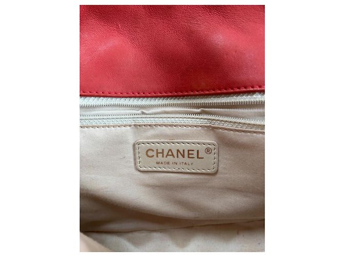 Borsa Chanel Timeless Classic Pelle Corallo Oro Gold hardware - vista 8