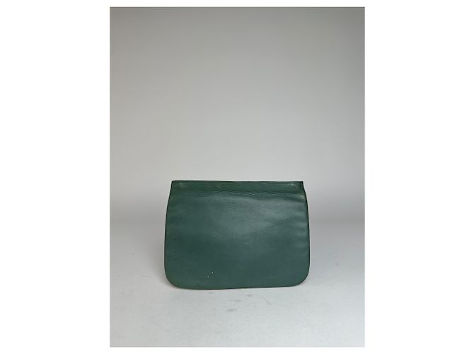 Clutch in pelle Loewe vintage verde - vista 2