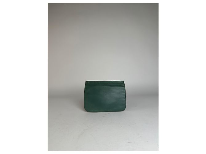 Clutch in pelle Loewe vintage verde - vista 8