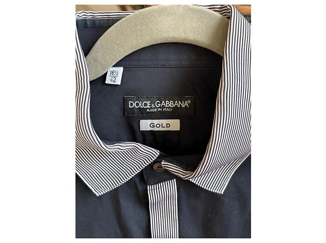 Camicia blu navy Dolce & Gabbana Bianco - vista 2
