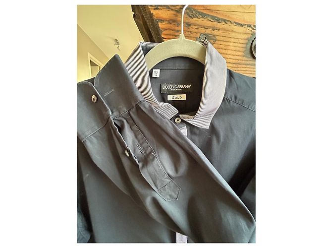 Camicia blu navy Dolce & Gabbana Bianco - vista 5