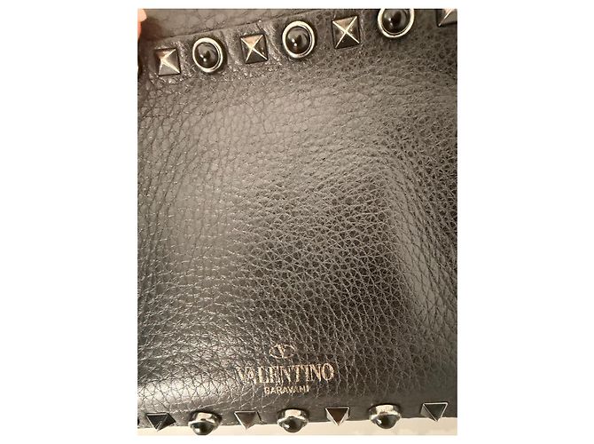 Borsa a tracolla Rockstud di Valentino Garavani Nero - vista 2