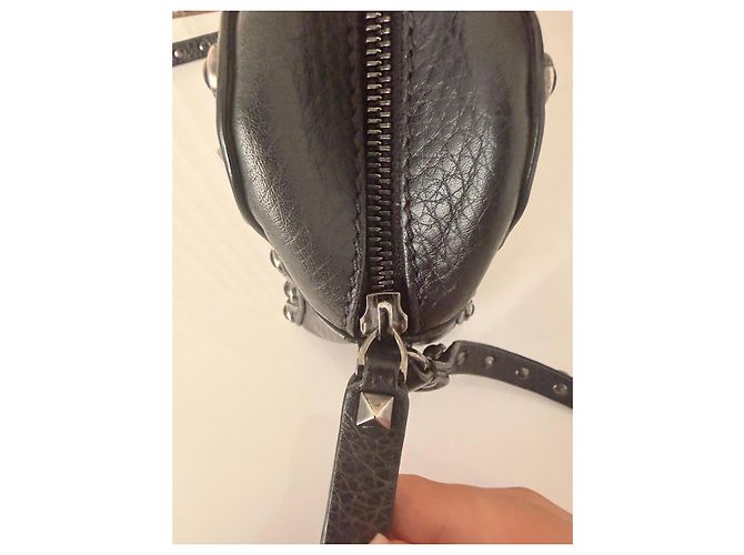 Borsa a tracolla Rockstud di Valentino Garavani Nero - vista 3
