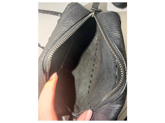 Borsa a tracolla Rockstud di Valentino Garavani Nero - vista 6