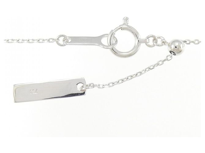 Collana Tasaki in oro bianco Au750, rubino e diamanti Argento - vista 5