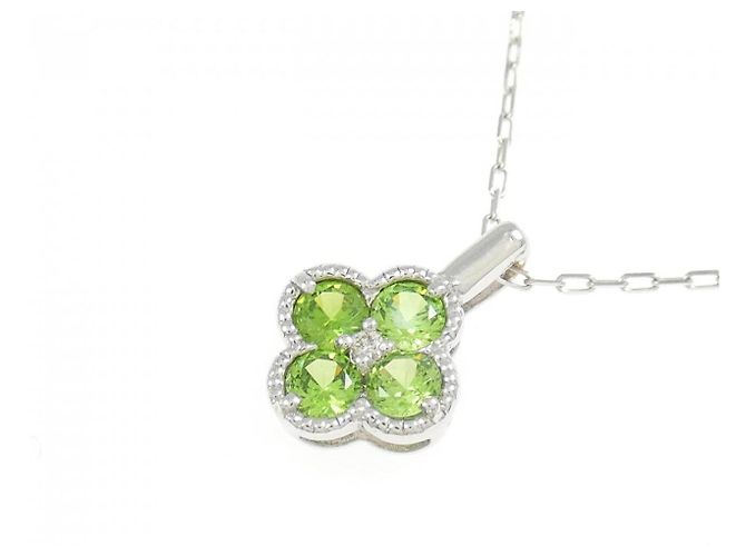 Autre Marque Collana a Fiore in Oro Bianco Au750 Argento - vista 3