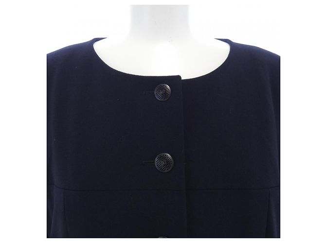 Chaqueta sin cuello Chanel Negro - vista 5