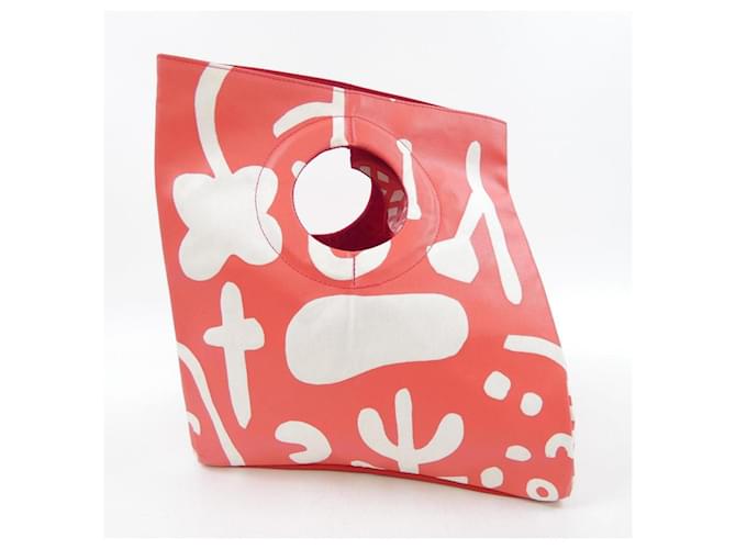 Autre Marque Pleats Please Mini Bag Weiß Rot - Ansicht 3