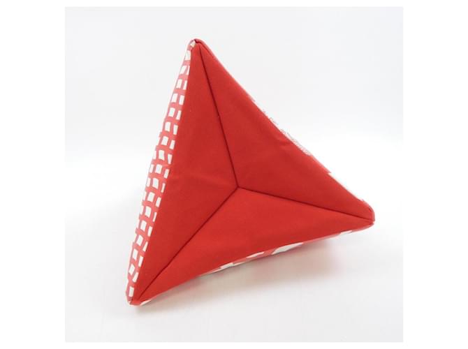 Autre Marque Pleats Please Mini Bag Weiß Rot - Ansicht 4