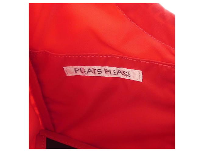 Autre Marque Pleats Please Mini Bag Weiß Rot - Ansicht 6