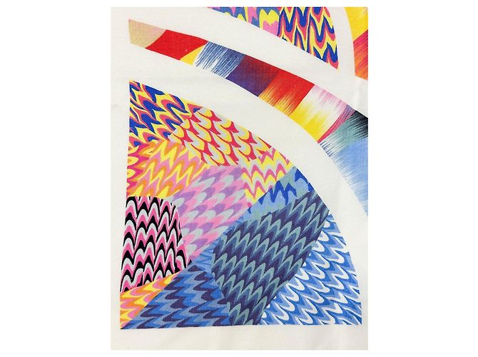 Hermès: RARO Sciarpa/Quadrato edizione speciale "Abito da Sera" Sete Marmo 90 cm Multicolore - vista 4