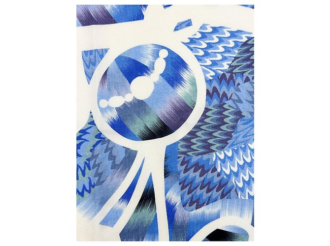 Hermès: RARO Sciarpa/Quadrato edizione speciale "Abito da Sera" Sete Marmo 90 cm Multicolore - vista 6