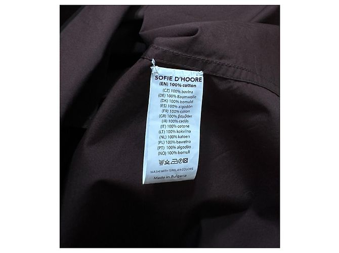 Vestido Sofie d'Hoore Duchy Cacao de algodón marrón Castaño - vista 6