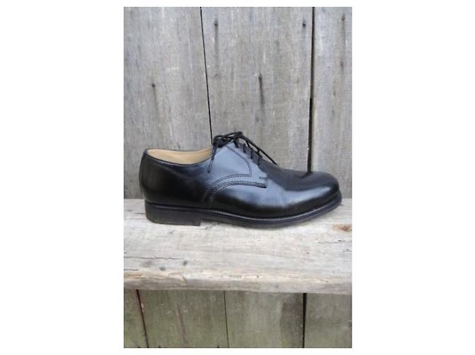 Autre Marque Derby Ambiorix Molières in pelle nera Nero - vista 11