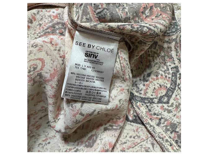 See by Chloé Paisley Kleid Viskose Mehrfarben - Ansicht 6