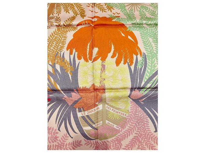 Hermès: Wendeschal "Der Garten der Maler" 90 cm Mehrfarben - Ansicht 4