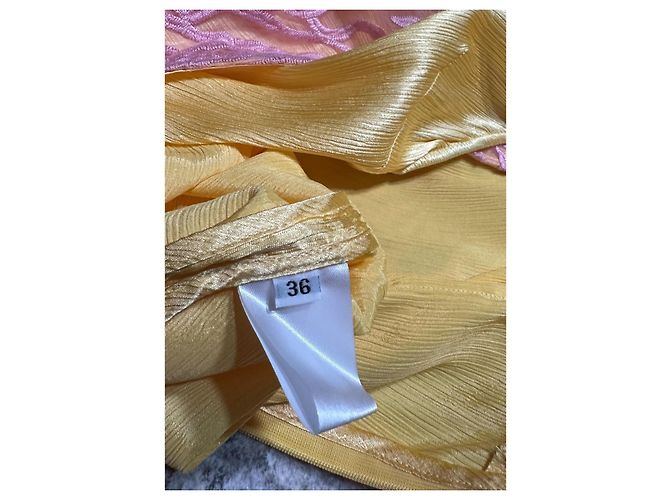 Rotate Birger Christensen Kleid Rosa Gelb Viskose Pink Mehrfarben - Ansicht 6