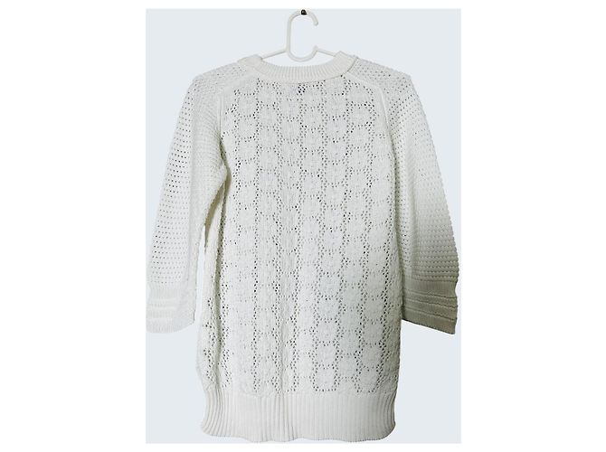 Sonia By Sonia Rykiel Weißer Strickpullover aus Baumwolle - Ansicht 2