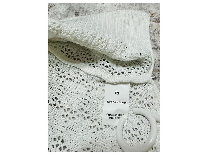 Sonia By Sonia Rykiel Weißer Strickpullover aus Baumwolle - Ansicht 4