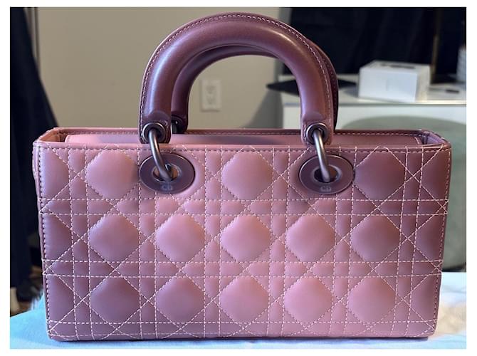 Christian Dior Medium Lady D-Joy Rosa Ombre - vista 3