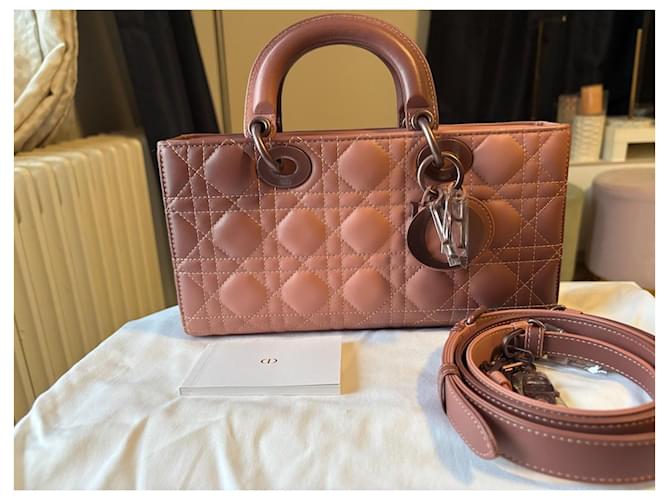 Christian Dior Medium Lady D-Joy Rosa Ombre - vista 4