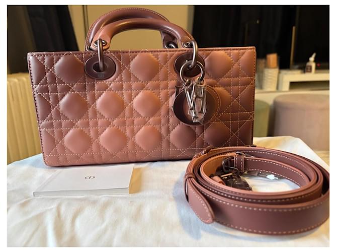 Christian Dior Medium Lady D-Joy Rosa Ombre - vista 5