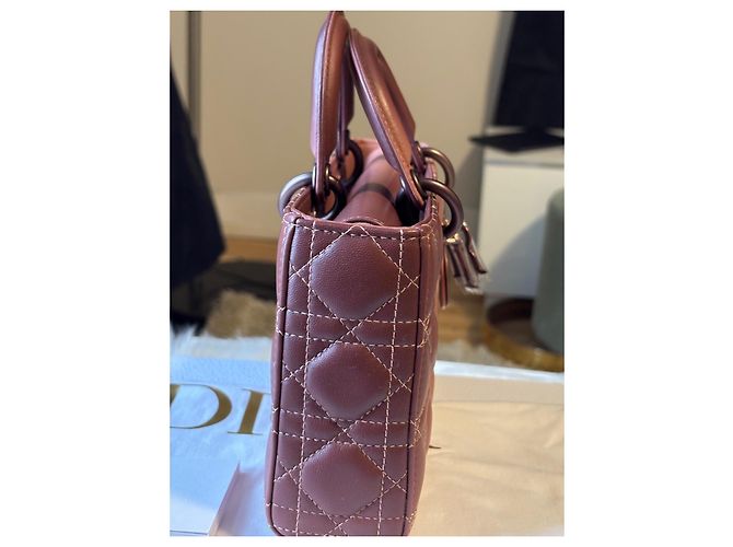Christian Dior Medium Lady D-Joy Rosa Ombre - vista 6