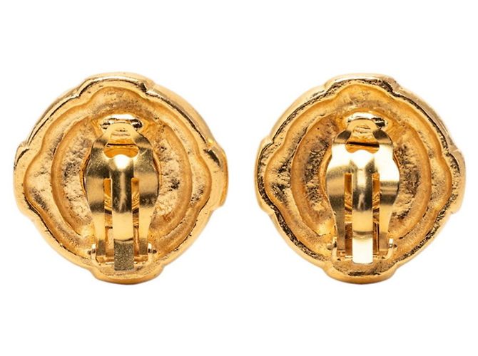 Orecchini a clip placcati in oro Chanel Coco Mark D'oro - vista 2