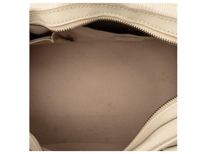 Borsa a mano Bowling Montaigne PM Epi Louis Vuitton Bianco Bianco sporco - vista 8