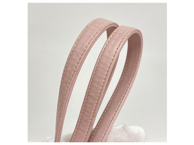 Chanel Deauville Raffia Kettentasche Pink Weiß - Ansicht 8