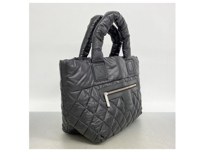 Chanel Coco Cocoon Nylon Tote Bag Schwarz - Ansicht 2