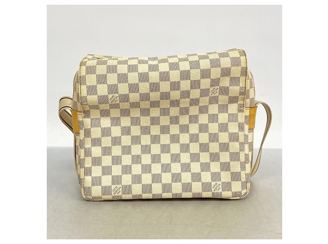 Bolsa de Ombro Naviglio Damier Azur Louis Vuitton Branco - vista 12