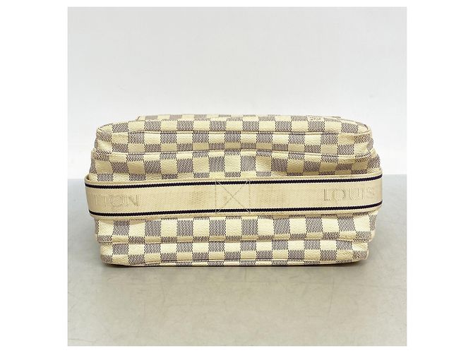 Bolsa de Ombro Naviglio Damier Azur Louis Vuitton Branco - vista 3