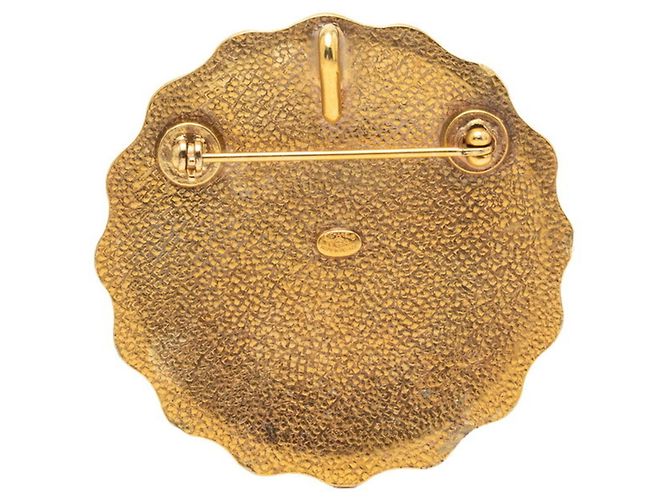 Spilla Logo Placcata Oro Chanel D'oro - vista 2