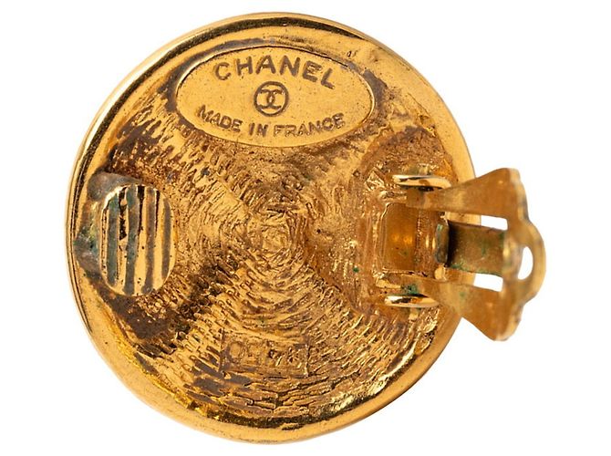 Orecchini a clip placcati in oro Chanel D'oro - vista 3