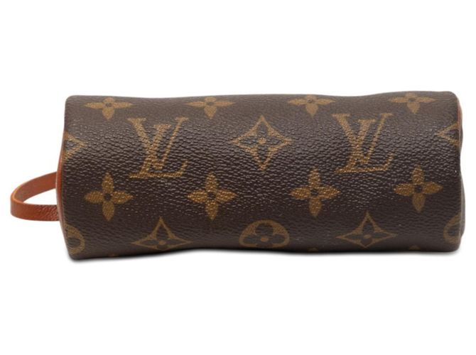 Bolso Louis Vuitton Monogram Papillon con pouch Castaño - vista 3