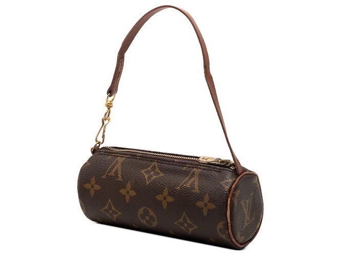 Borsa Papillon Monogram Louis Vuitton con pochette Marrone - vista 2