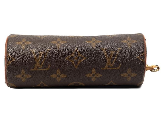 Borsa Papillon Monogram Louis Vuitton con pochette Marrone - vista 3