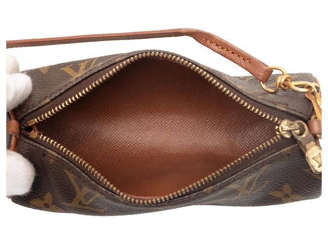 Borsa Papillon Monogram Louis Vuitton con pochette Marrone - vista 4