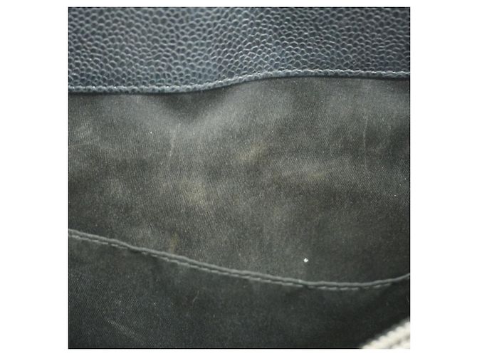 Timeless Borsa tote in pelle di vitello grana nera Chanel Nero - vista 10